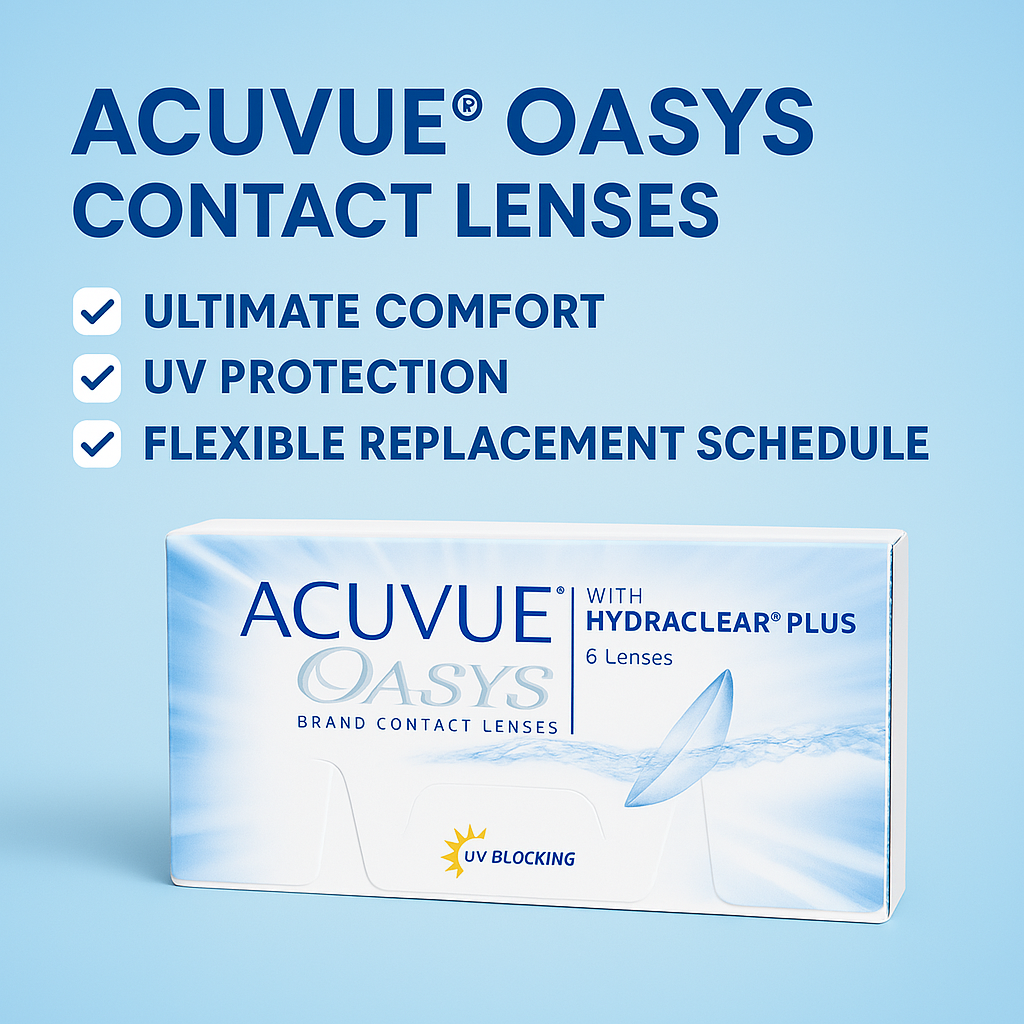 ACUVUE® OASYS Contact Lenses – Ultimate Comfort, UV Protection & Flexible Replacement - My Store